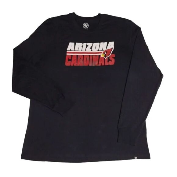 Arizona Cardinals '47 Black Shadow Super Rival Long Sleeve T-Shirt XXL - Picture 2 of 11